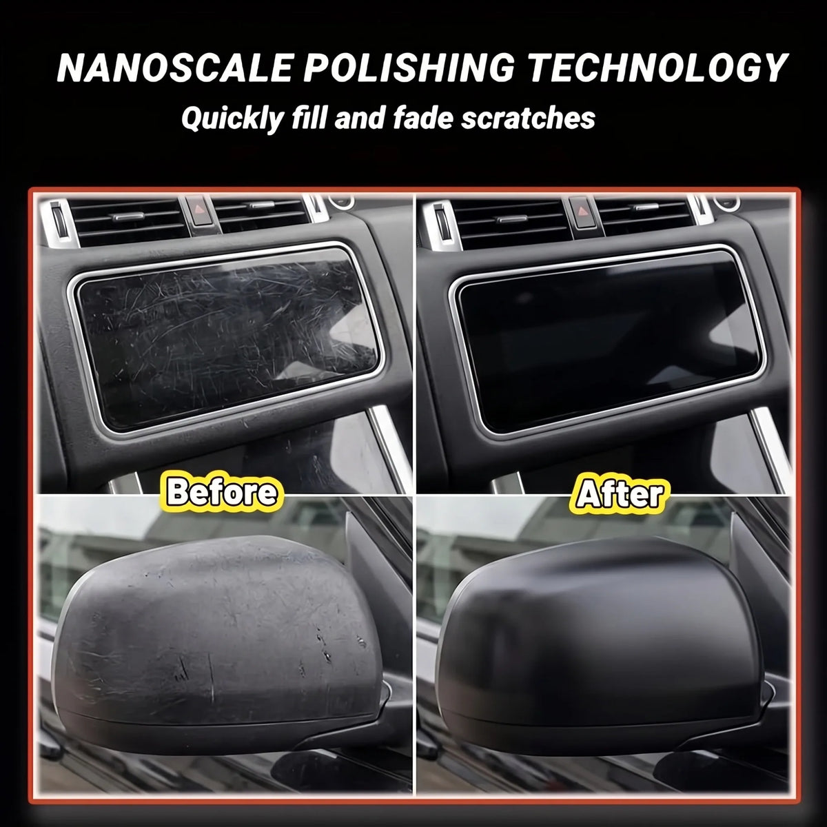 Scratch Repair Wax for Car Dashboard Screens, Glass and Acrylic