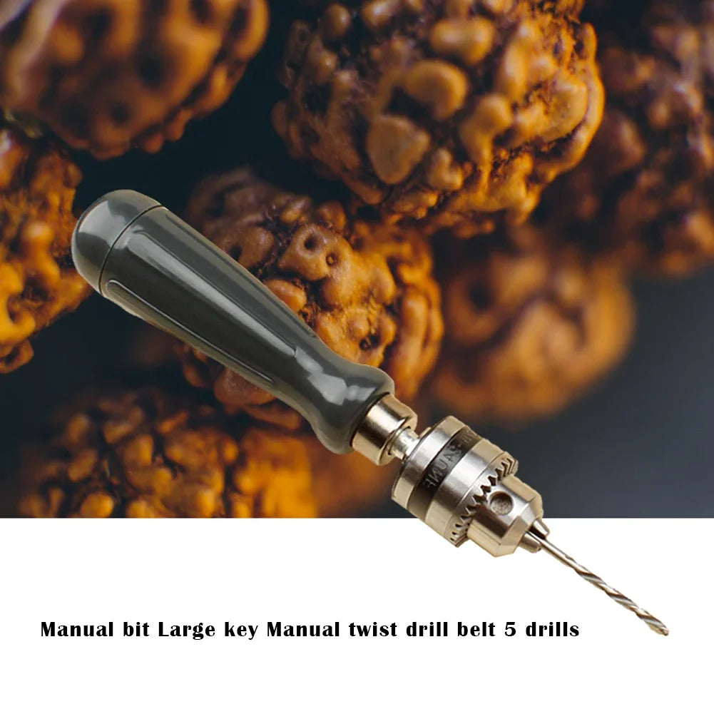 Hand Drill Chuck Set with 1.5–5.0mm Bits – Manual Twist Drill