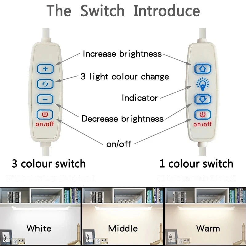 USB Dimmable LED Under-Cabinet Light with Magnetic Strip
