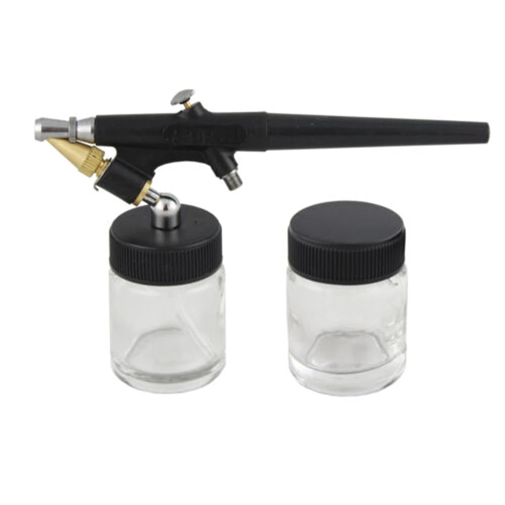 Airbrush Kit Single-Action Air Brush Set 0.8mm Airbrush Kit Spray Gun Artist Crafts Siphon Feed Airbrush For Makeup Hobby DIY
