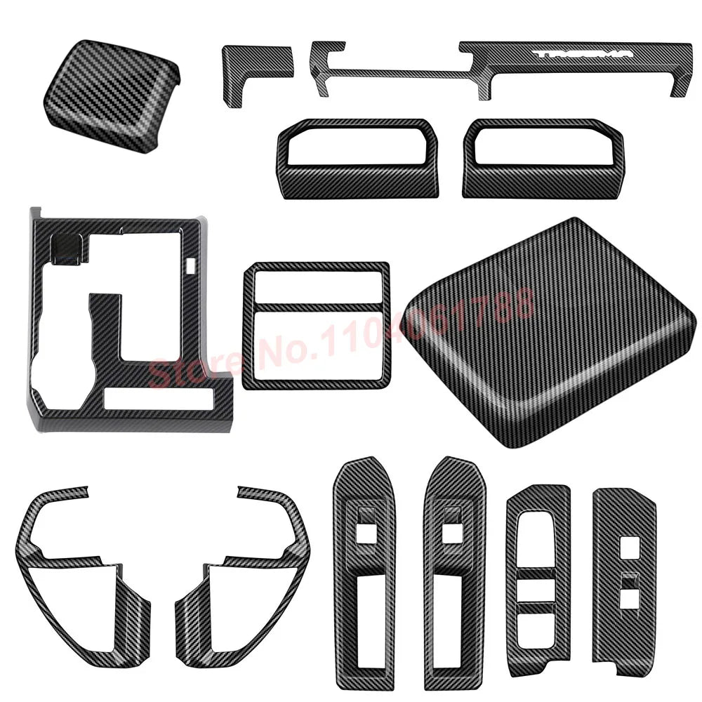 Carbon Fiber Interior Trim Stickers for 2024-2025 Toyota Tacoma