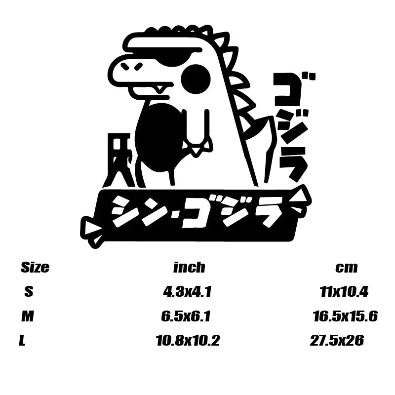 Cute Cartoon Dinosaur Vinyl Sticker for Cars, Trucks and Laptops