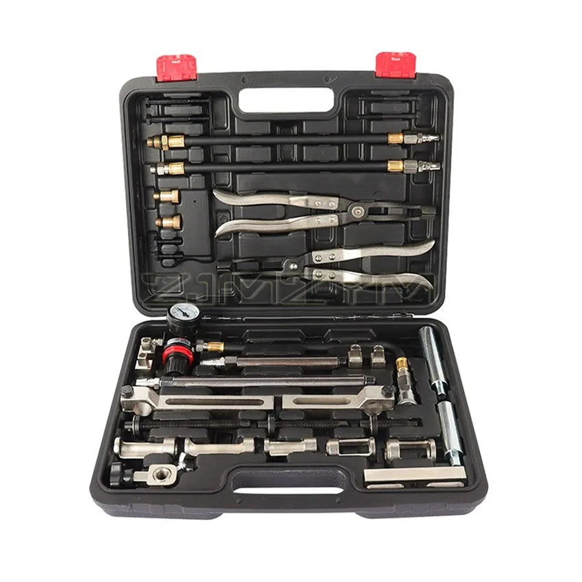 Valve Oil Seal Tool Kit Cylinder Head Valve Spring Compressor Installer