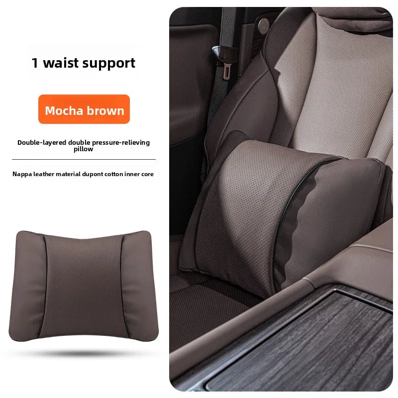 Perforated Artificial Leather Car Headrest or Backrest Cushion