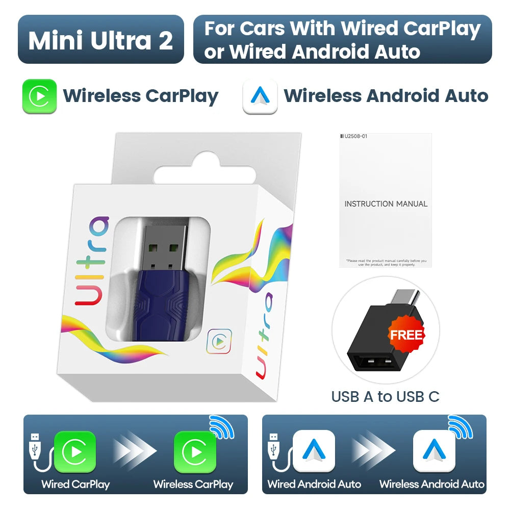 CarlinKit 5.0 Mini Ultra Wireless Adapter for Android Auto & CarPlay - image 7