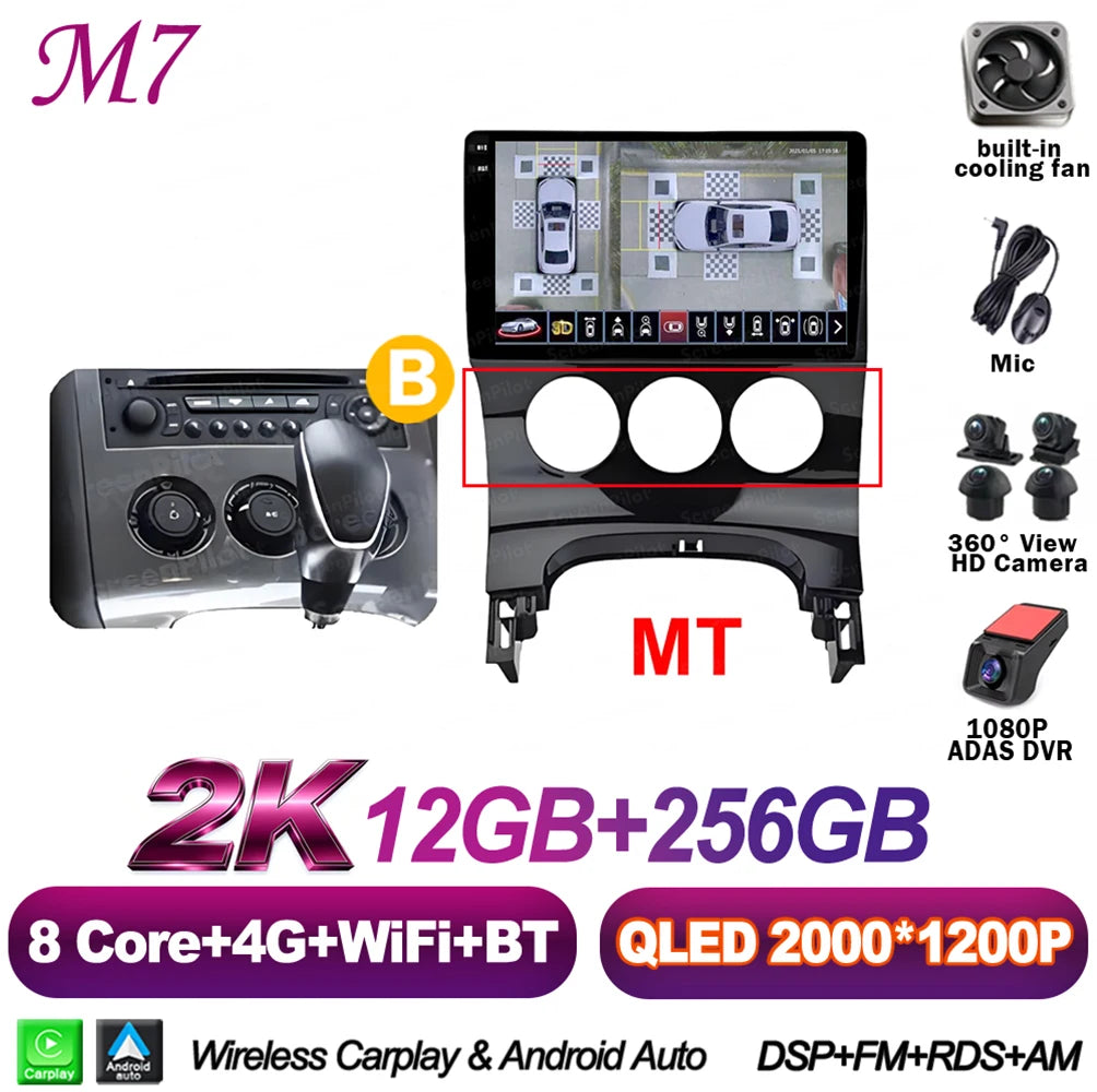 Peugeot 3008/5008 9" Android CarPlay Multimedia Player - image 19