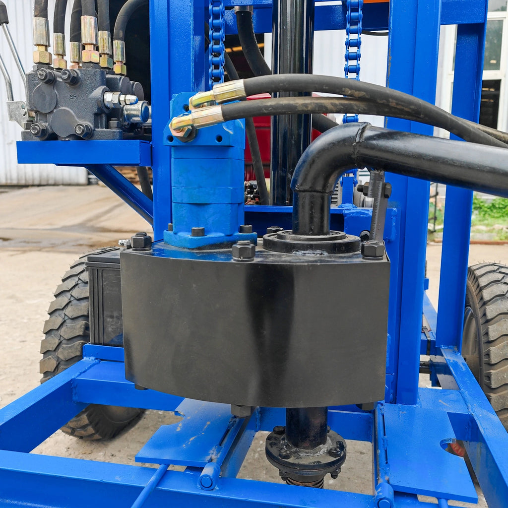 120m Portable Hydraulic Water Well Drilling Rig, Diesel Powered - view 5