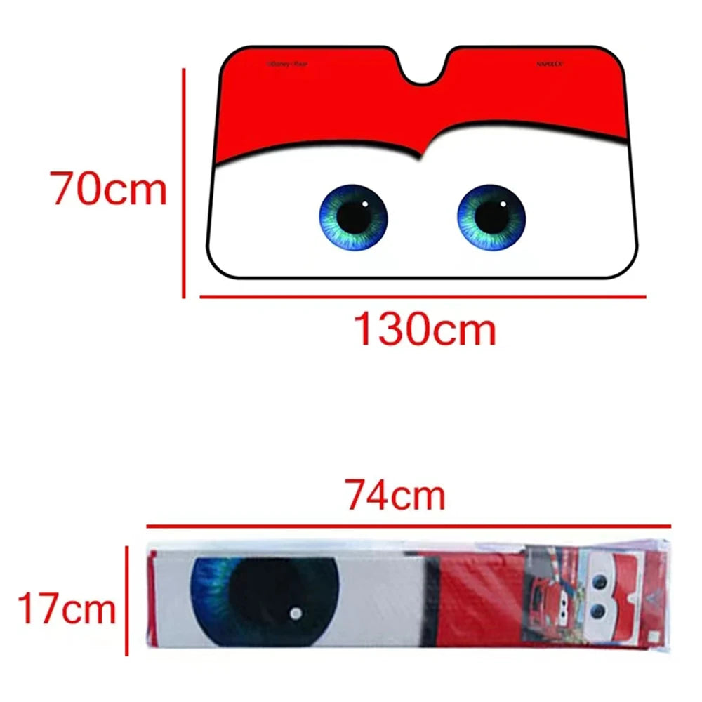 Cartoon Eyes Windshield Sunshade, 130 x 70cm