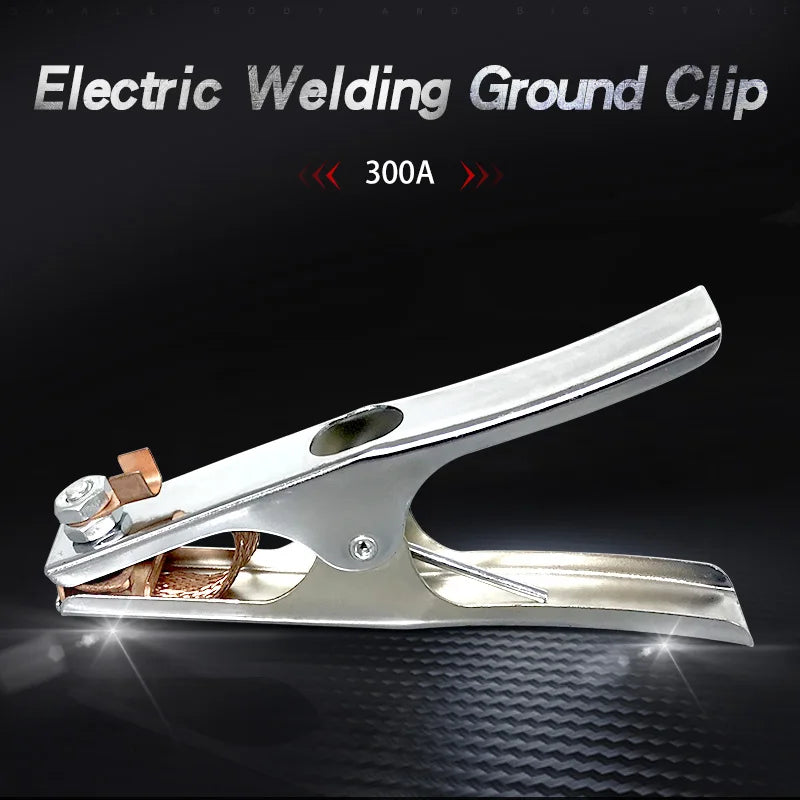 1Pc 300Amp Cable Clamp Ground Clamp Welding Electrode Holder Earth Clamp Electrode Clamp Welder Machine Tools Cable Clip Tools