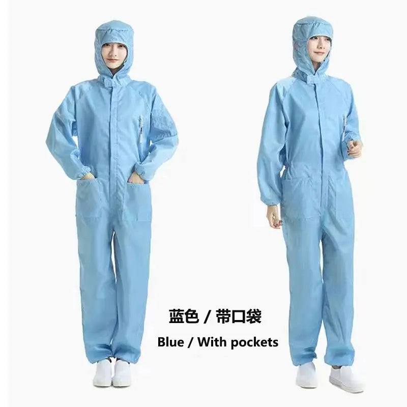 Coveralls Breathable Safety Clothing Work Dustproof Anti-static Spray Paint Clothes Sanitary Protection Jumpsuit Hazmat Zip Suit