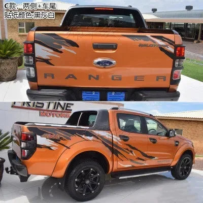 Car Body Vinyl Decal Set for Ford Ranger Raptor and F150