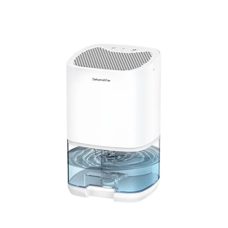 Portable home dehumidifier 1000ml, quiet air dryer for bedroom, office and kitchen