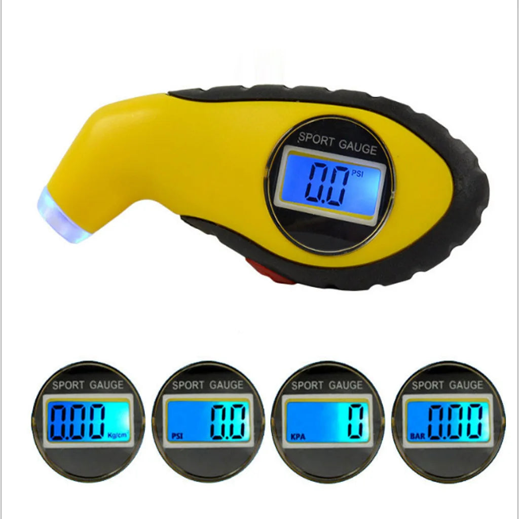 Car Bike Truck Auto Air PSI Meter Tester Tyre Digital Tire Pressure Gauge LCD