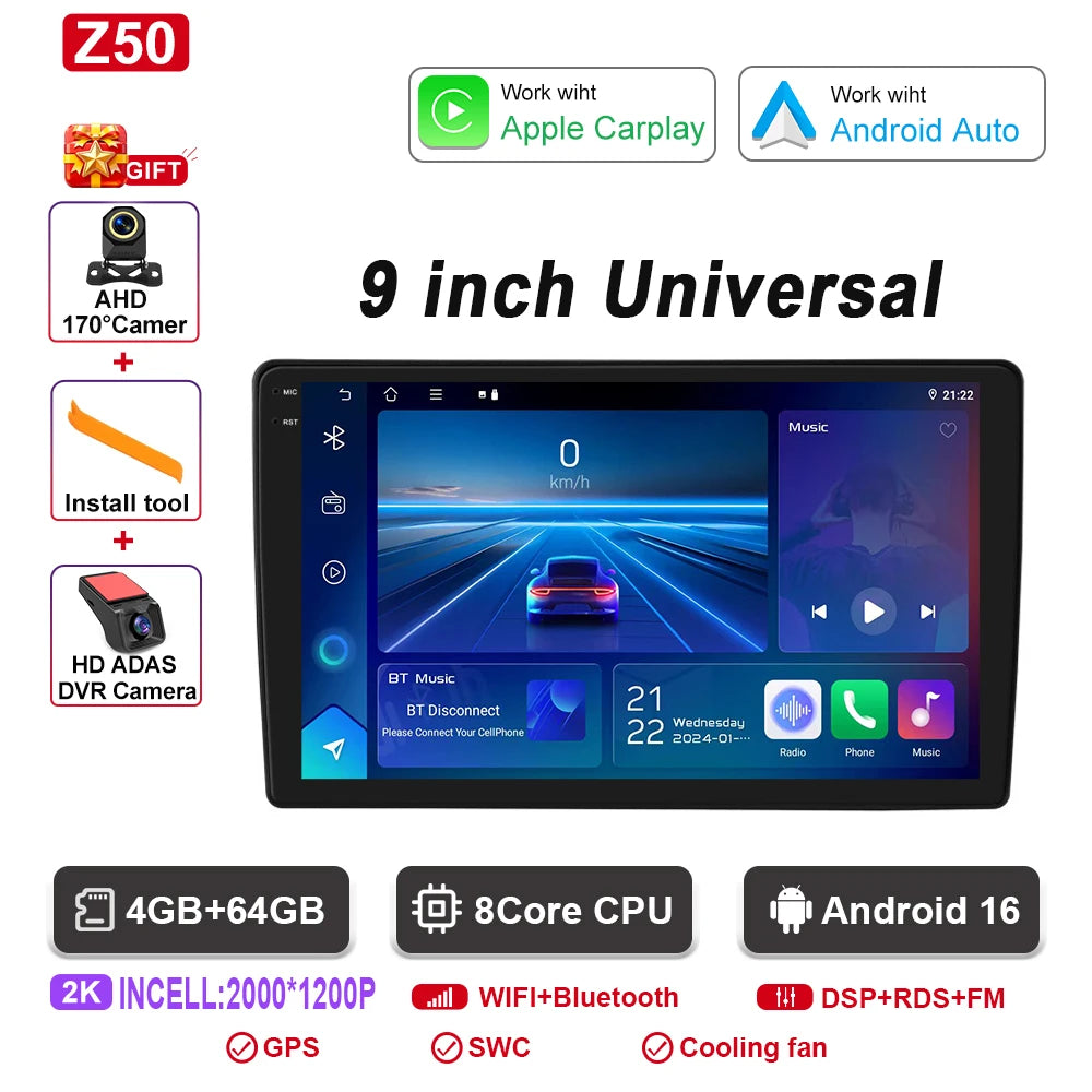 Universal Android Car Stereo with GPS, CarPlay & Bluetooth - image 19