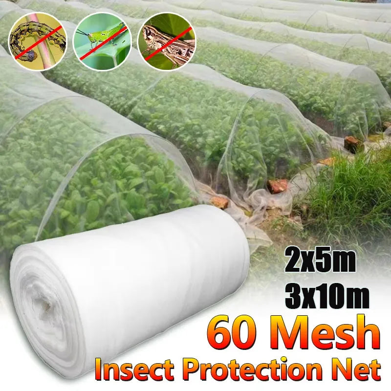 Insect-Proof Garden Plant Cover Netting – 60 Mesh