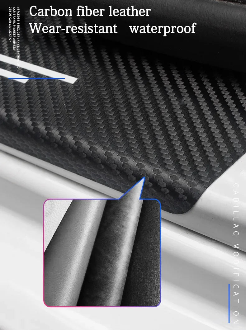 Dodge RAM 2014-2021 Carbon Fiber Door Sill Protector Set - image 2
