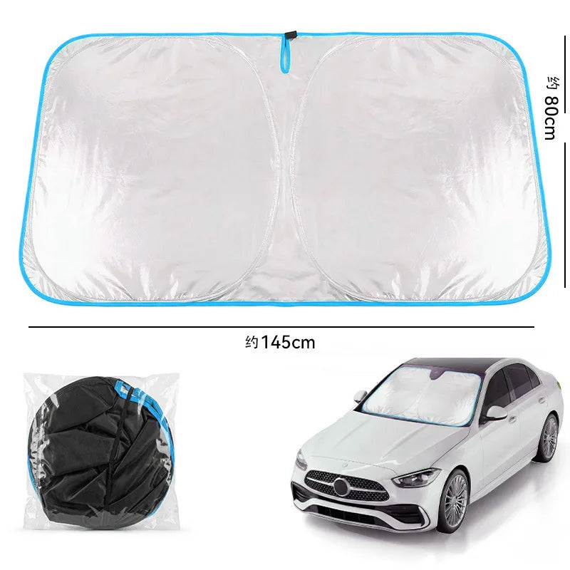 Foldable Front Windshield Sun Shade