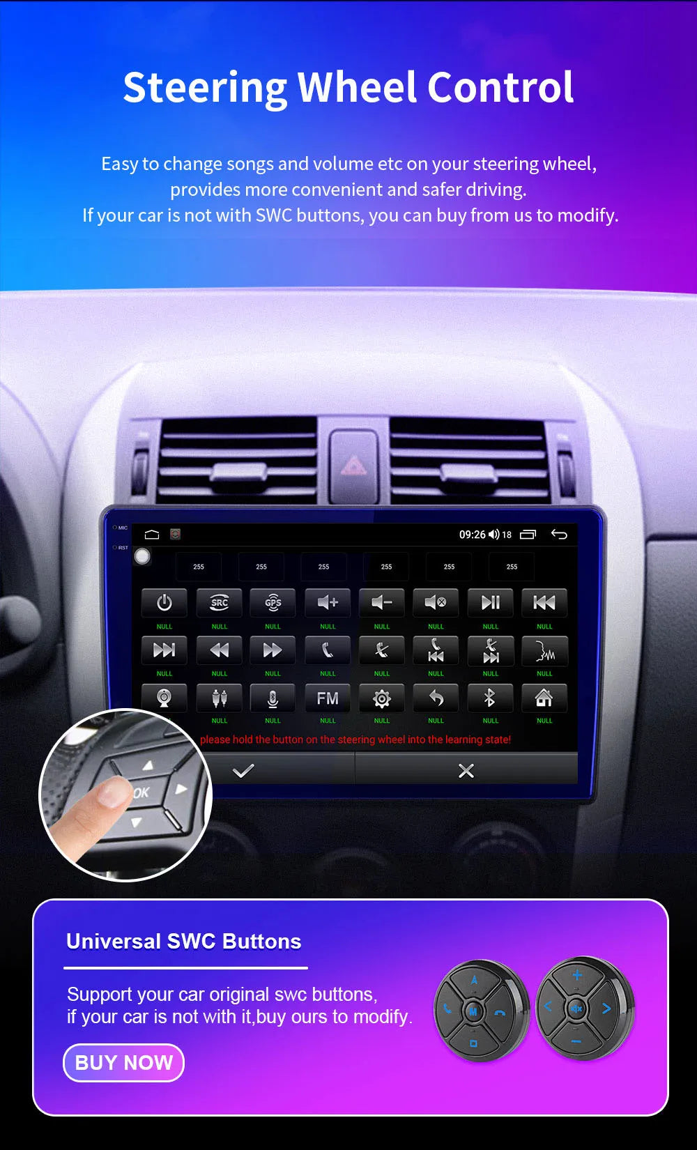 9" Touchscreen CarPlay Android Auto Stereo Chevy Silverado 2014-2018 - image 25