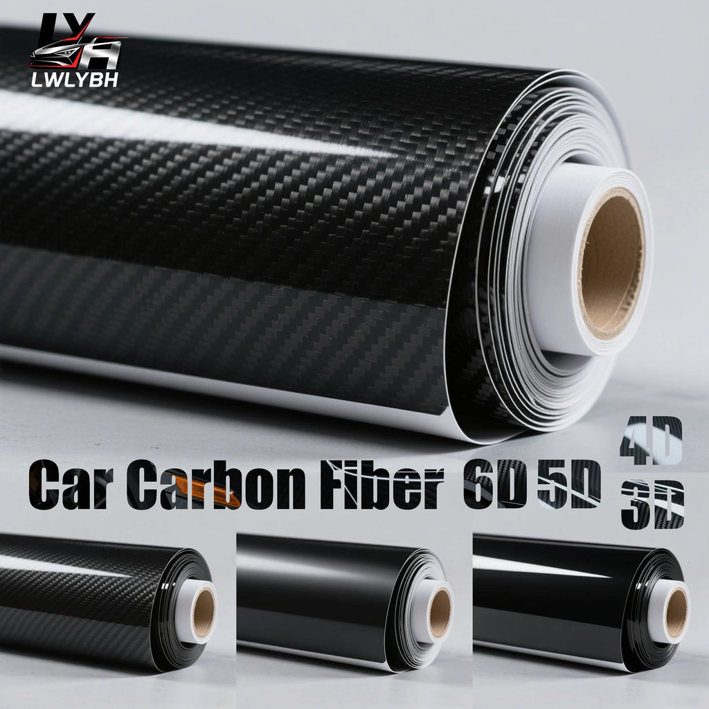 DIY Self-Adhesive Carbon Fiber Wrap for Car & Motorcycle