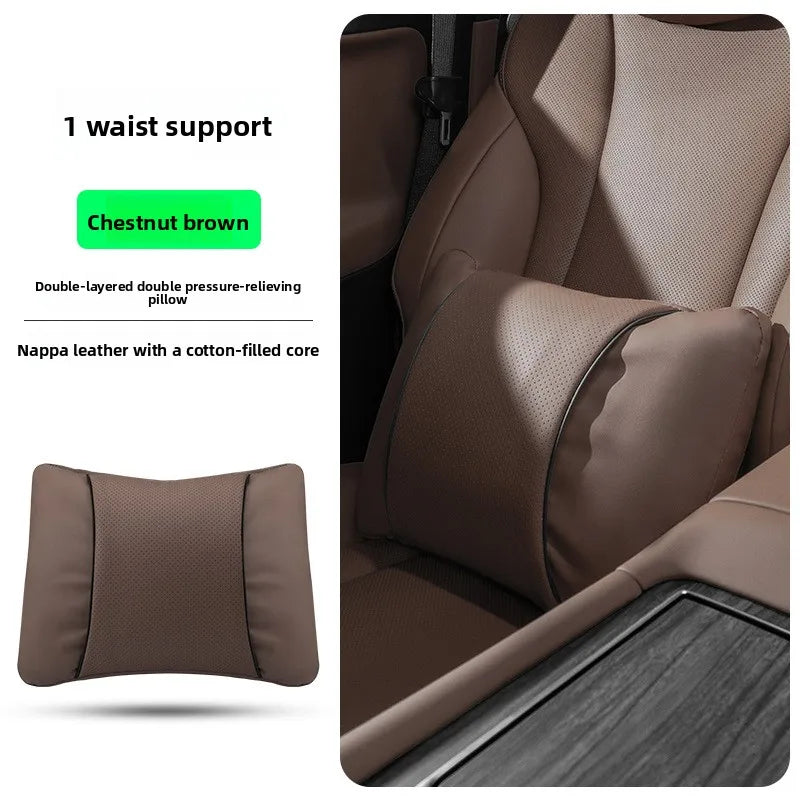 Perforated Artificial Leather Car Headrest or Backrest Cushion