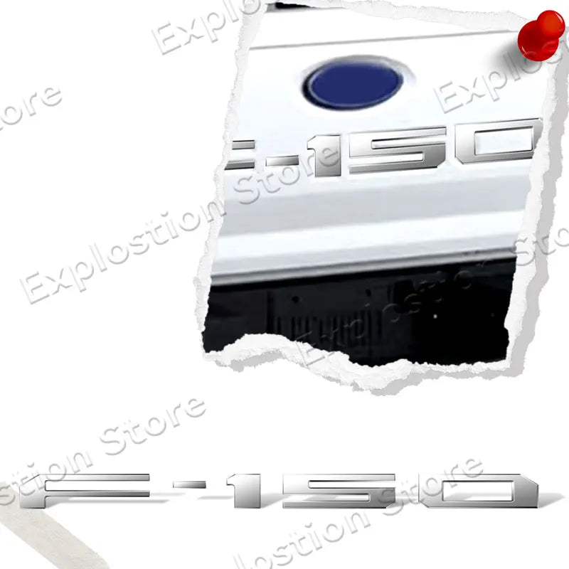 Ford F-150 Rear Trunk Emblem GT Style Badge Replacement - image 2