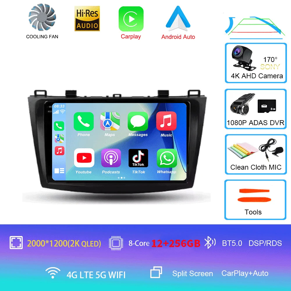 Mazda 3 Android Car Stereo 9" GPS Navigation CarPlay 2009-2013 - image 17