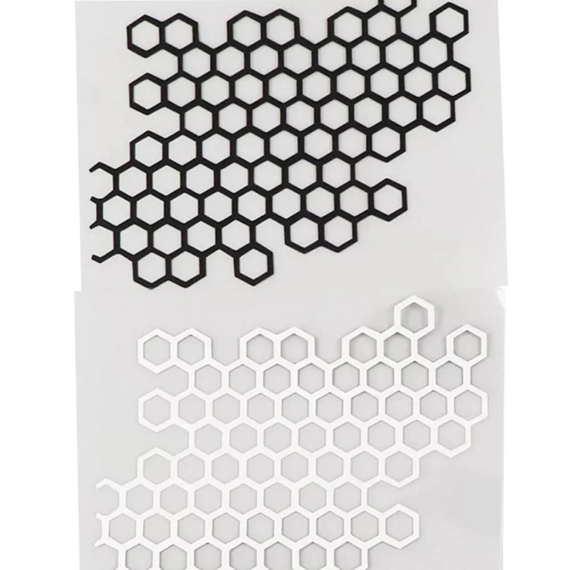Honeycomb Motorcycle Helmet Decal, Waterproof Vinyl Sticker - view 11