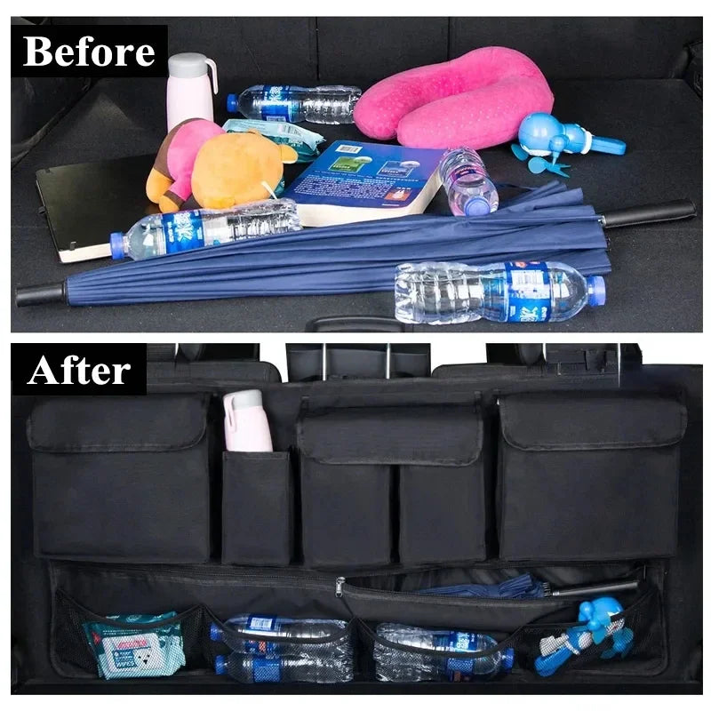 Hanging Back Seat Trunk Organizer with 9 Pockets