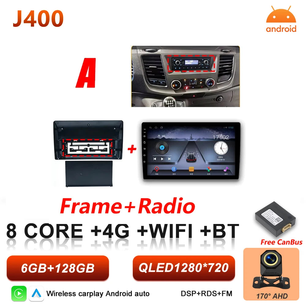 Android 16 Car Radio for Ford Transit Custom & V363 - Wireless CarPlay - image 13