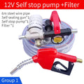 12V/24V/220V Fuel Transfer Pump for Diesel Universal Electric Car Fuel Pump Self-Priming Pump Automatic Stop Electric Oil Pump