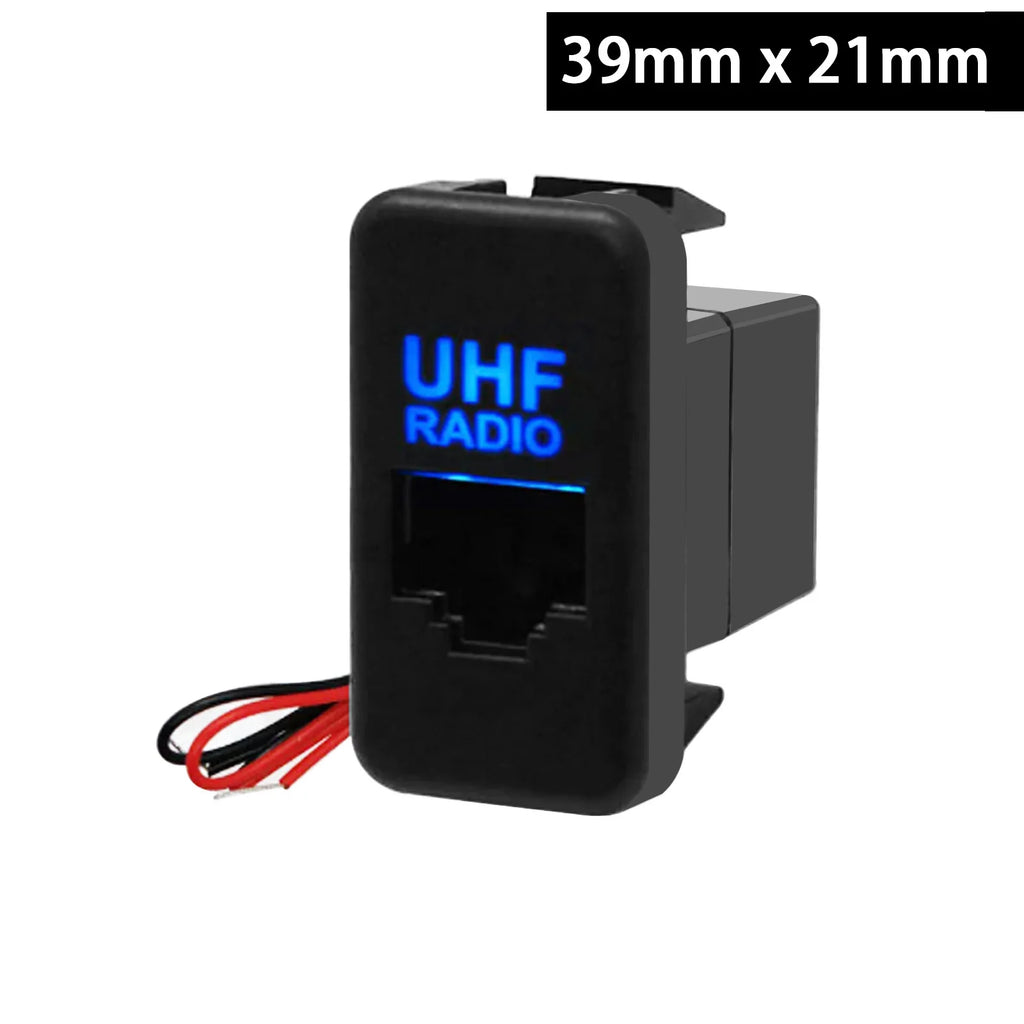 UHF Radio RJ45 Socket with Blue LED for Toyota RAV4 Hilux Prado - image 7