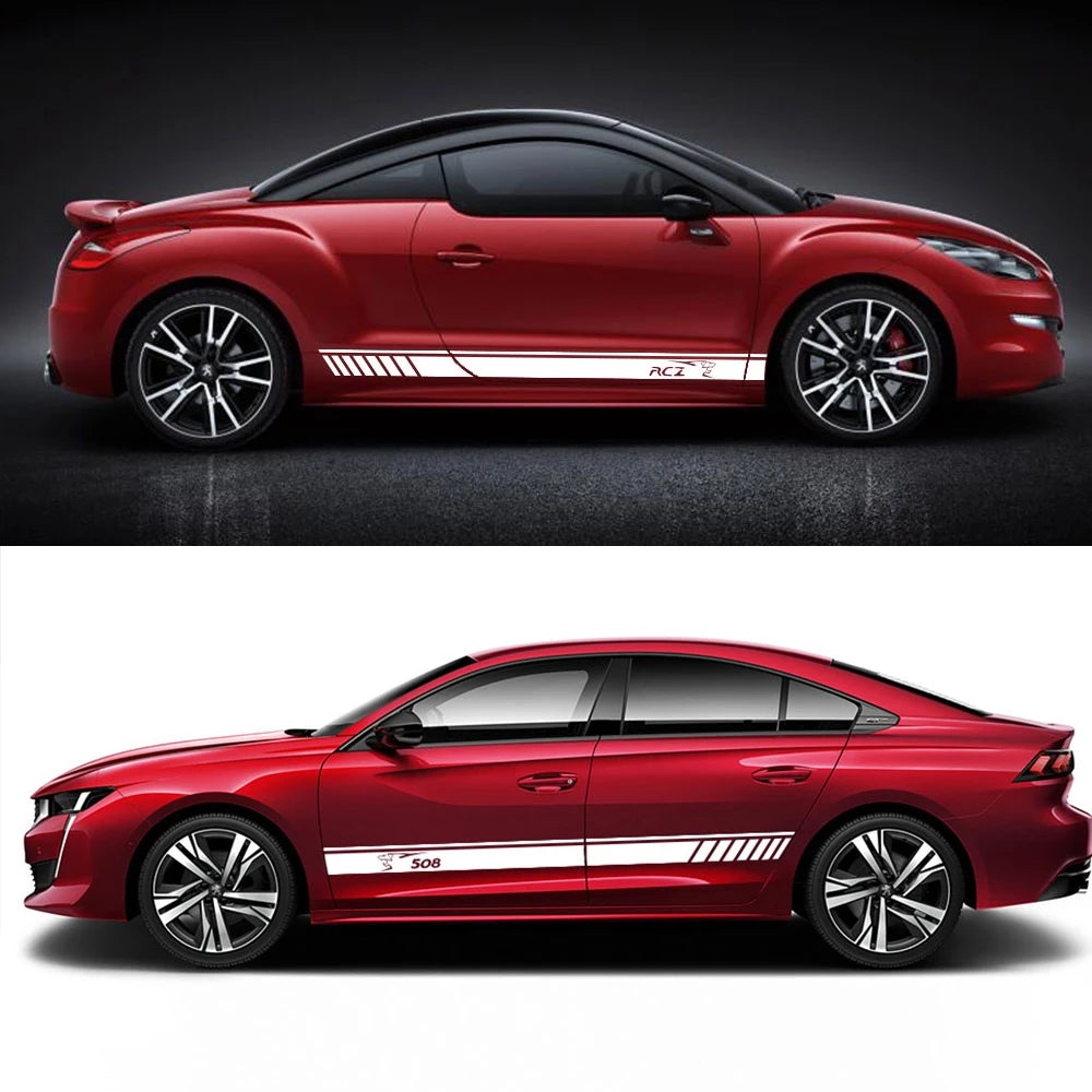 Peugeot 208 308 5008 Sporty Vinyl Door Stickers - Car Decals - image 4