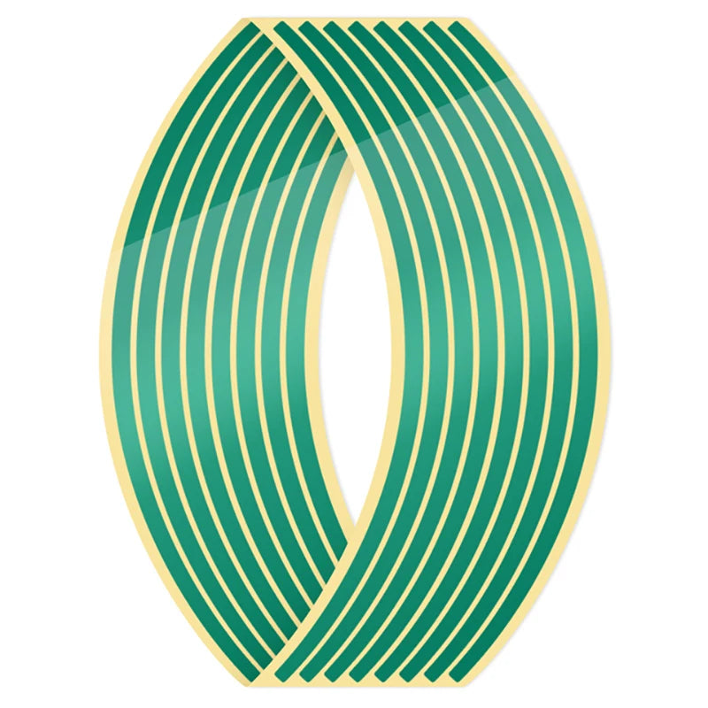 Reflective Wheel Rim Stripe Tape Set for 14-18 Inch Motorcycle Rims