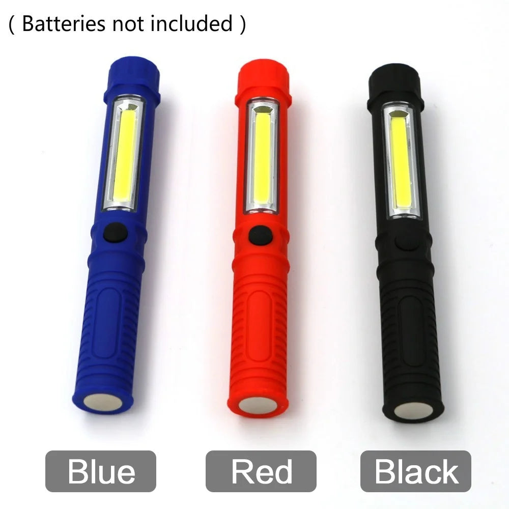 Multifunction COB LED Mini Pen Light Work Inspection LED Flashlight Stonego Torch Lamp With the Bottom Magnet and Clip