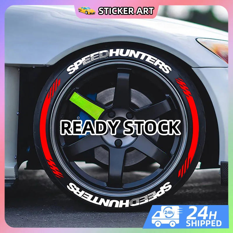 SPEED 3D Tire Letter Stickers for One Tire, Waterproof