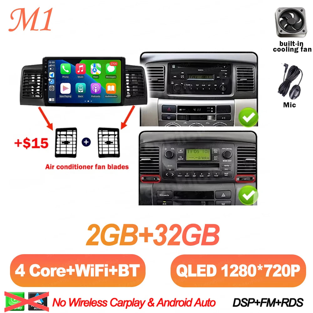 Android Car Multimedia Player for Toyota Corolla 2000-2006 - image 11