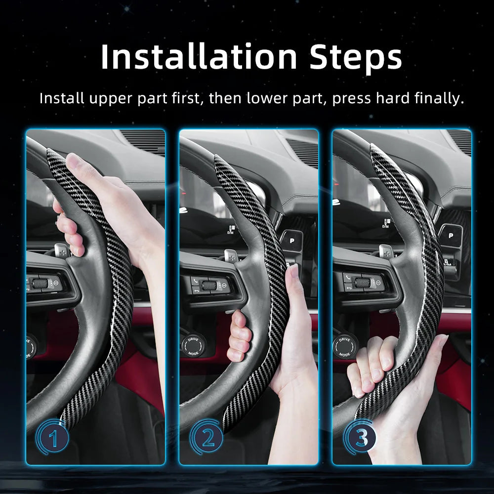 Toyota Quick Release Carbon Fiber Steering Wheel Cover - image 6