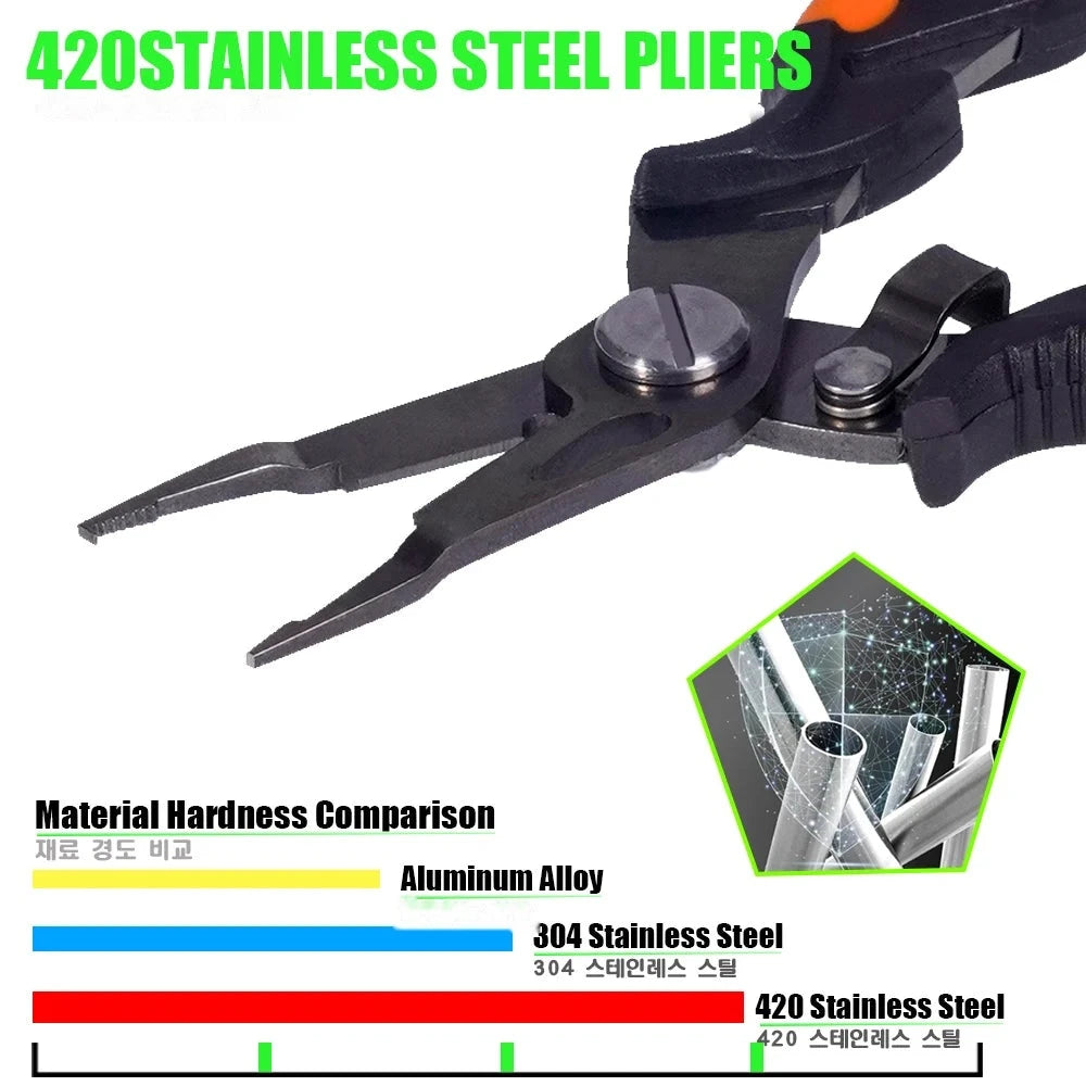 420 Stainless Steel Multifunctional Pliers with Line Cutter