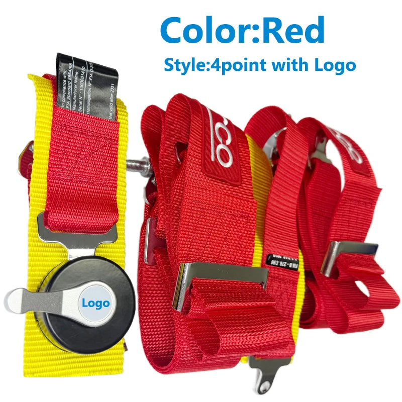 4-Point Snap-In Racing Harness Seat Belt - image 9