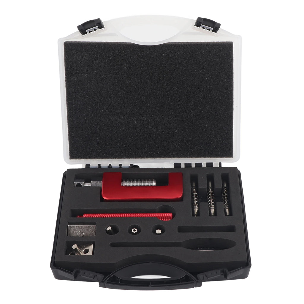 Universal Motorcycle Chain Cutter Breaker Riveting Tool – 12Pc Kit