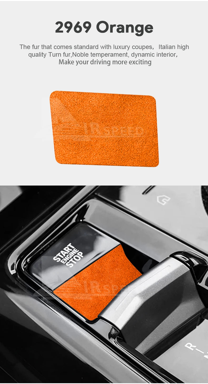 Suede Gear Shift Panel Sticker for BMW X3 G45, 5 Series G60, 7 Series G70