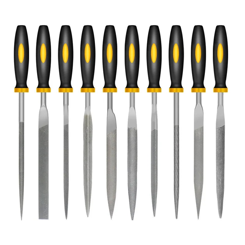 Precision Alloy Steel Mini File Set - 5 PC Woodworking Hand Tools - image 6