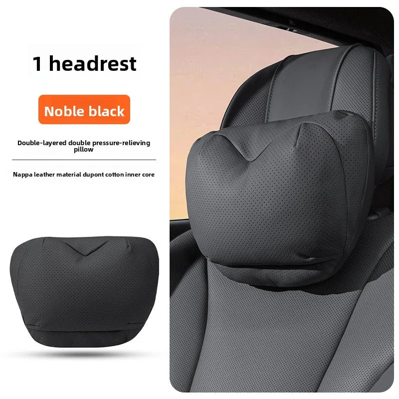 Perforated Artificial Leather Car Headrest or Backrest Cushion