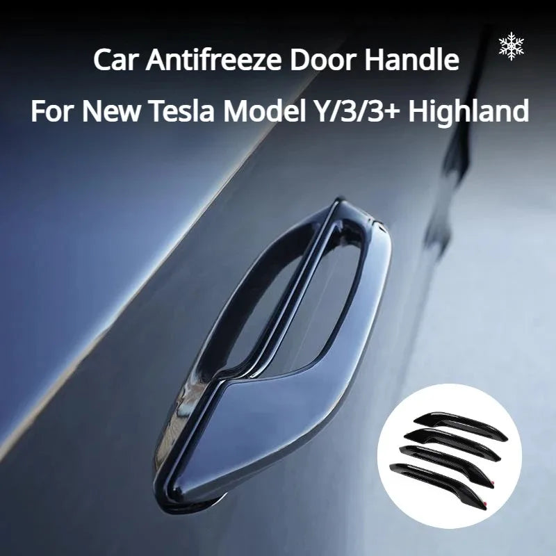 Antifreeze Door Handle Covers for Tesla Model Y and Model 3, Set of 4
