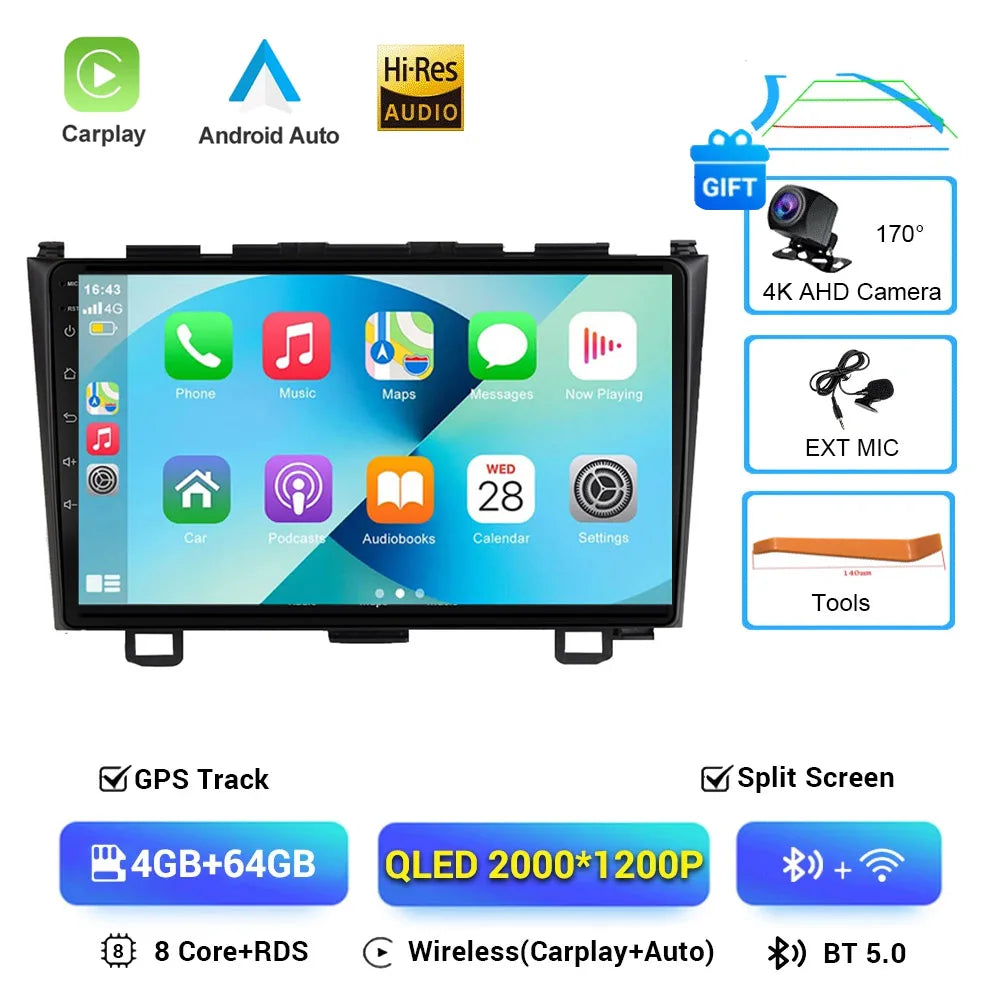 Android 16 Double Din Car Radio GPS for Honda CR-V 2007-2011 Bluetooth - image 16
