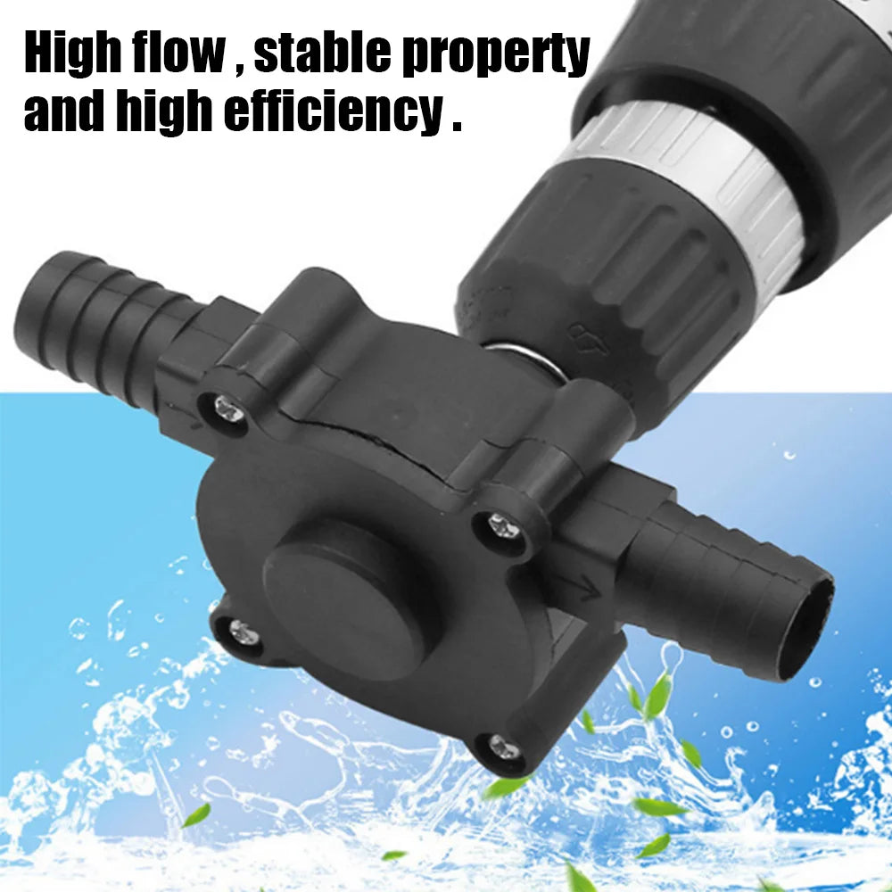Electric Drill Pump for Diesel, Oil and Water, Portable Self-Priming Liquid Transfer Pump