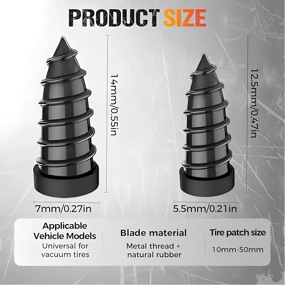 Car Wheel Punctures Screws Car Tire Repair Kit Car Tire Universal Nail Patch Motorcycle Rubber Screw Automotive Repair Screws