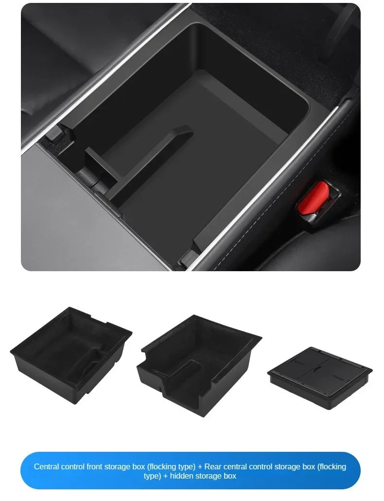 Center Console Armrest Trays for Tesla Model Y and Model 3