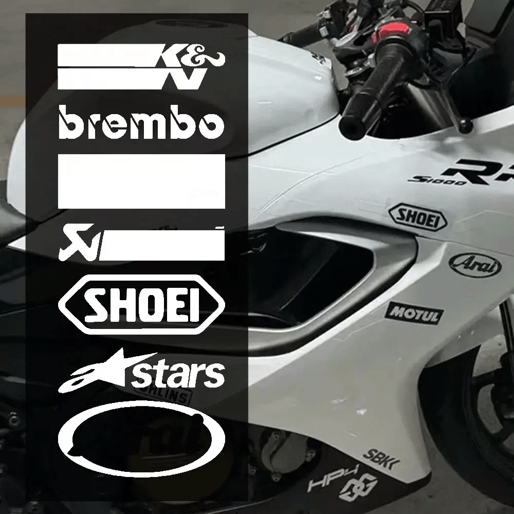 Reflective Laser Racing Decals for Scooter, Fender and Helmet