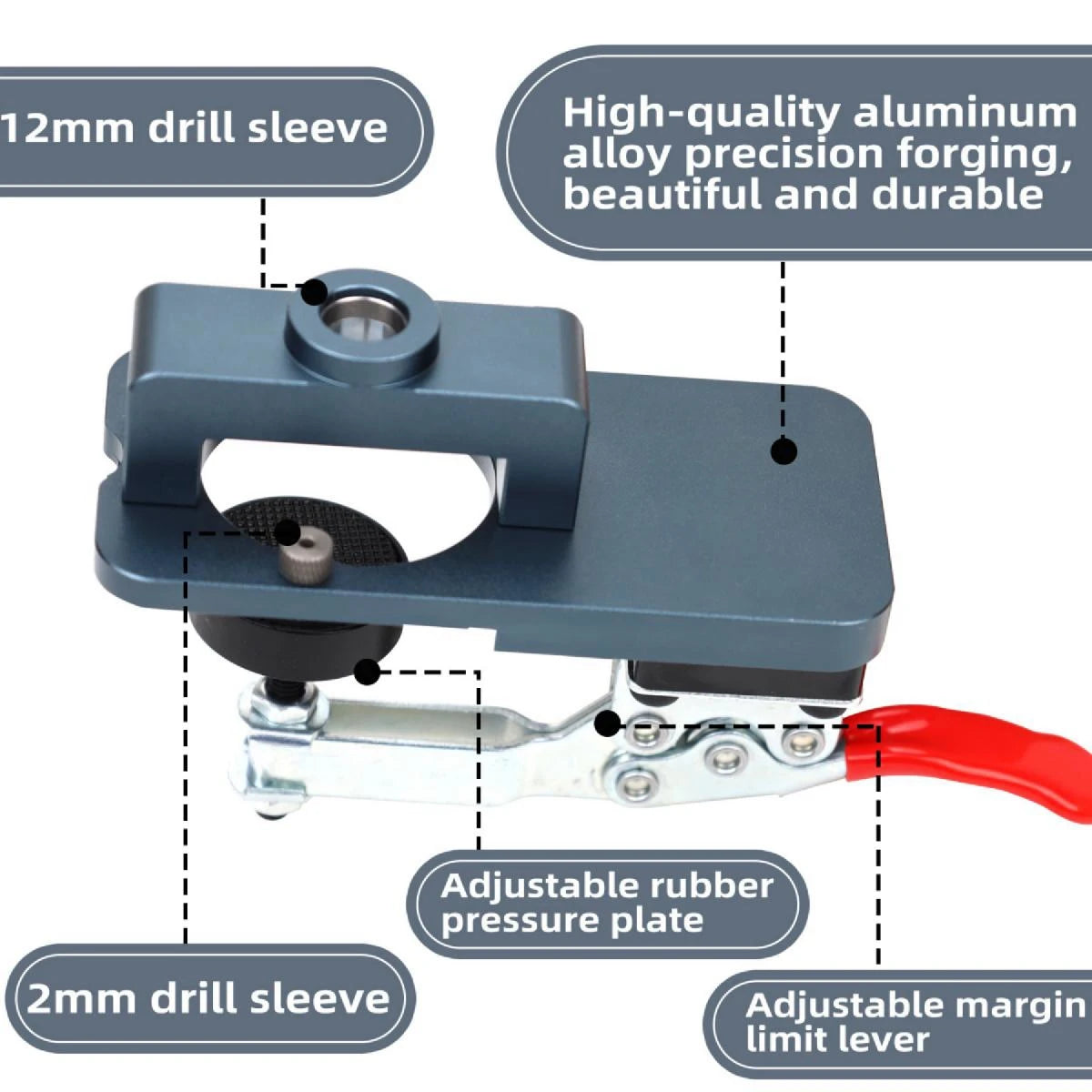35mm Hinge Drilling Jig with Forstner Bit for Woodworking - image 12